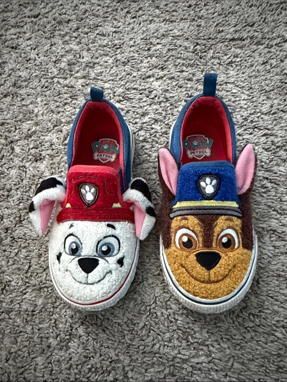 Paw Patrol Character Slip-On Shoes - Red, Blue, White, Brown